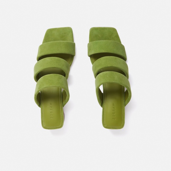 Jigsaw Shoes - Jigsaw Suede Henley Heeled Sandal, Size 38